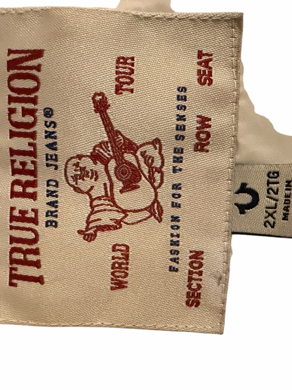True Religion Cream Sherpa Panel Zip-Up Jacket - Picture 4 of 4